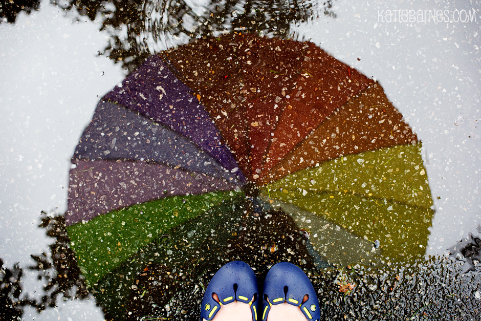 Concord, NH Photography – Rain Rain Go Away – Rainbow Umbrella!