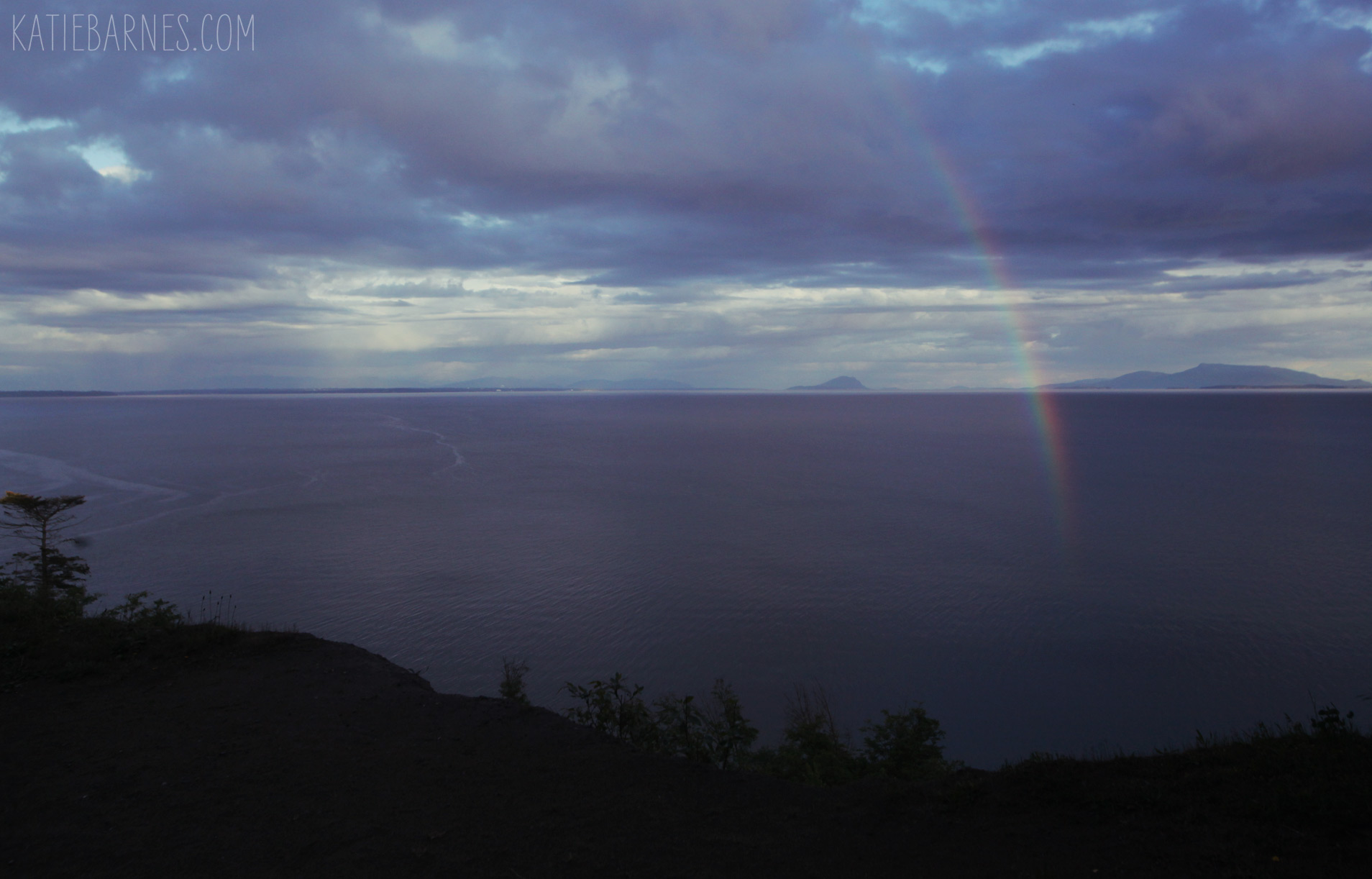 Rainbow over the Pacific Ocean – Lily Point Park in Point Roberts, WA