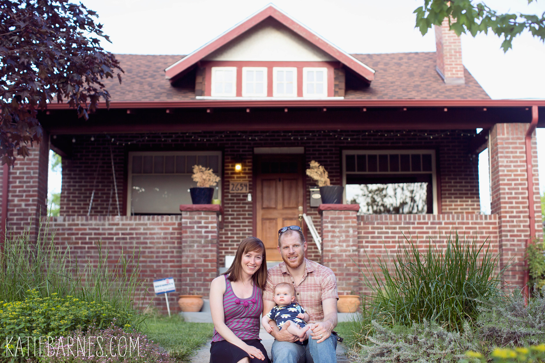 Family Photos in Denver’s Park Hill Neighborhood – Clara is 6 Months Old!